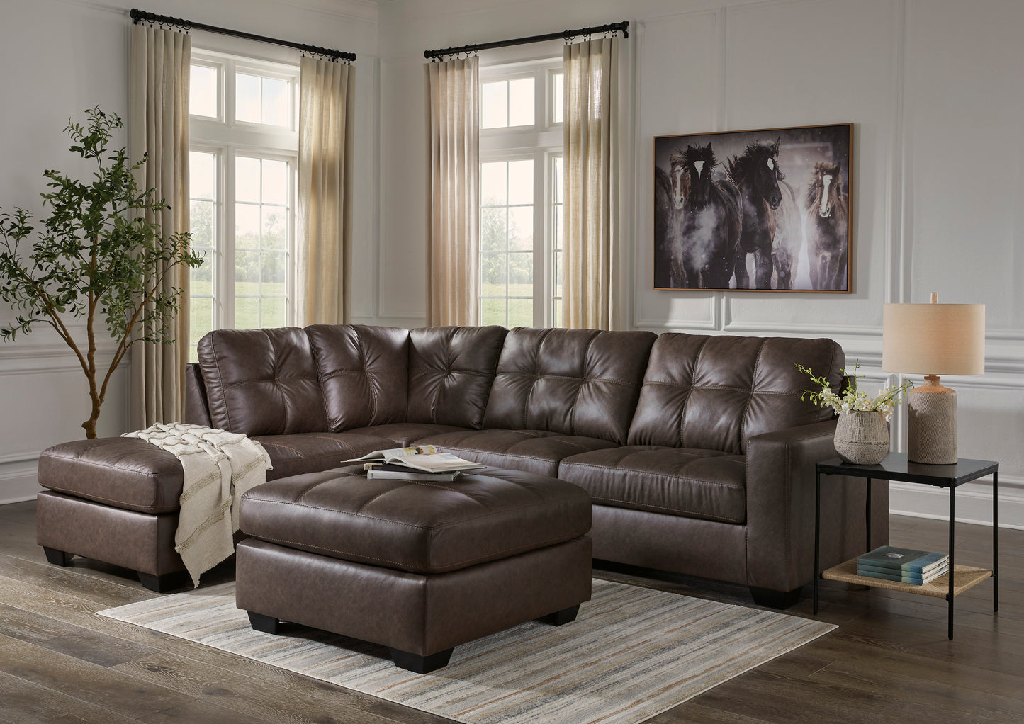 Barlin Mills living room set umber color