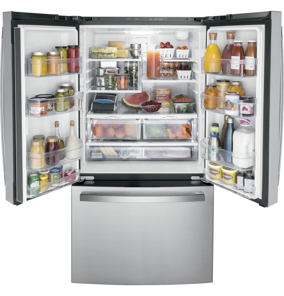 GE 17.5 Cubic Foot Top Mount Refrigerator Stainless