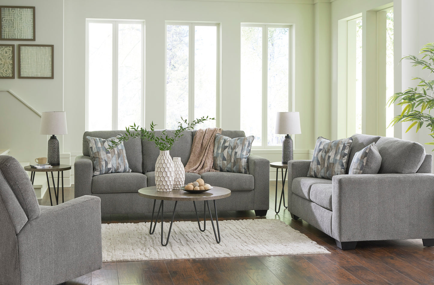 Deltona living room set graphite color
