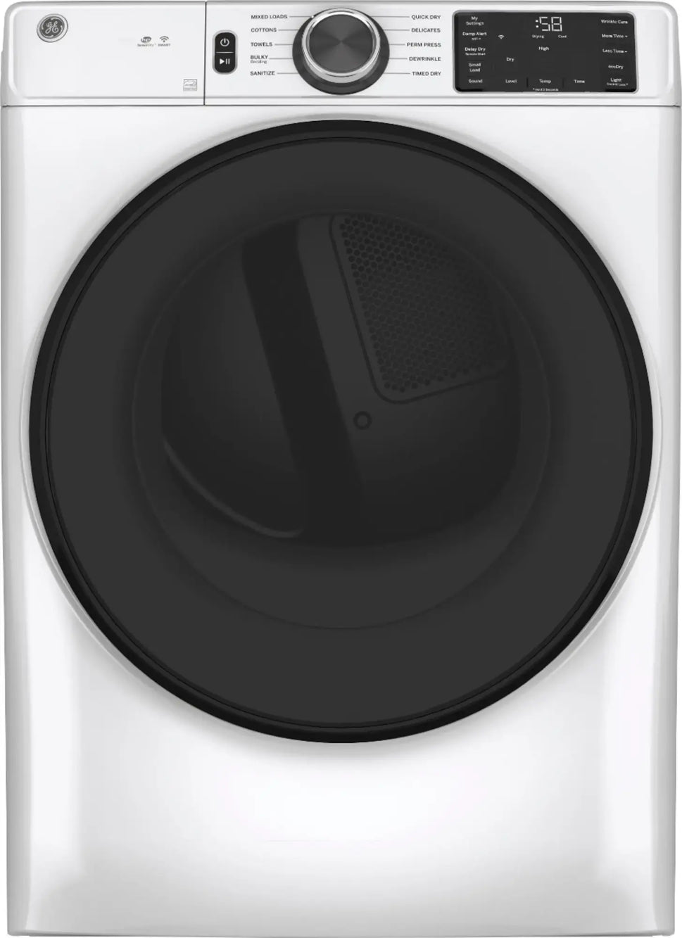 GE 7.8 Cu. Ft. FL E Dryer White