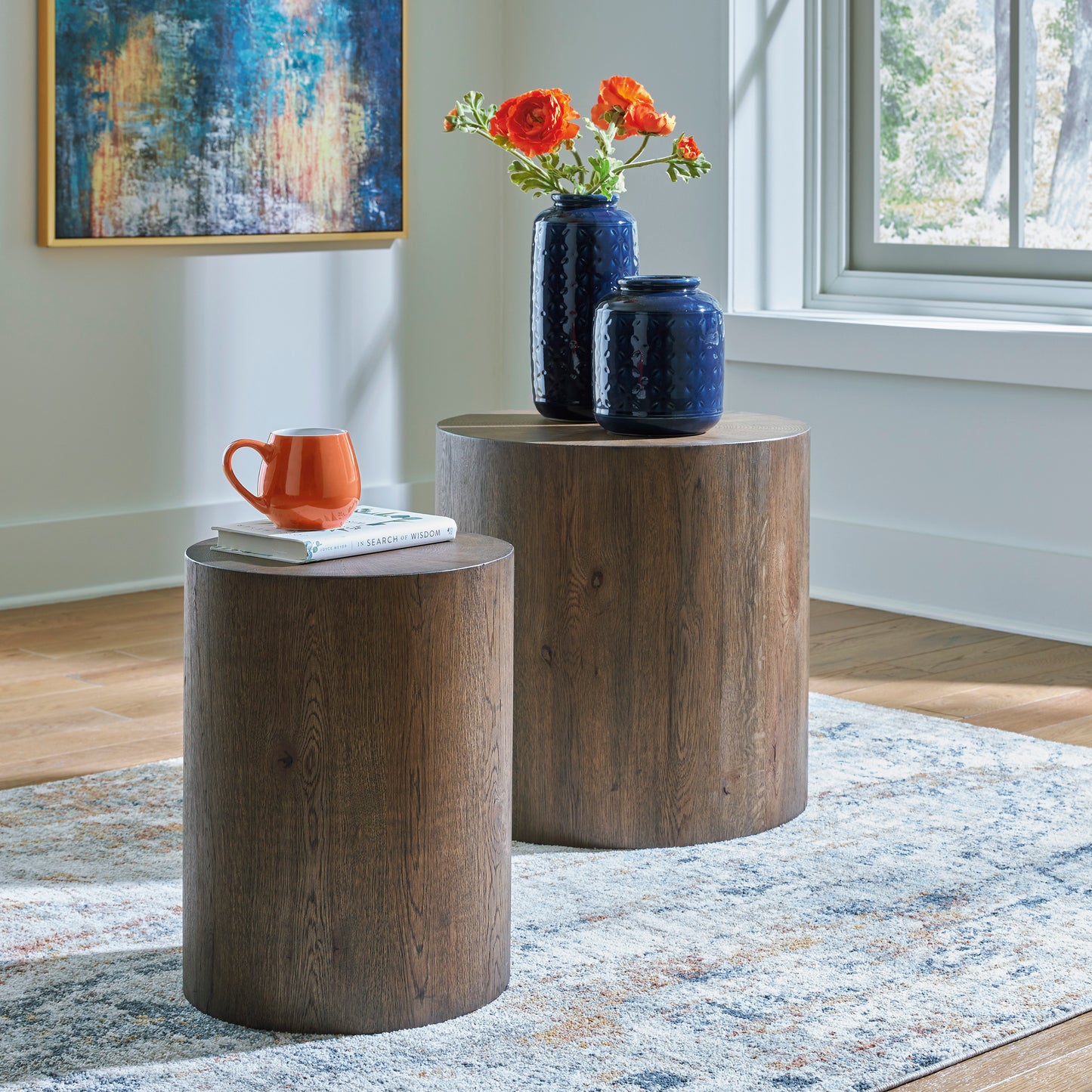 Cammund two accent tables set