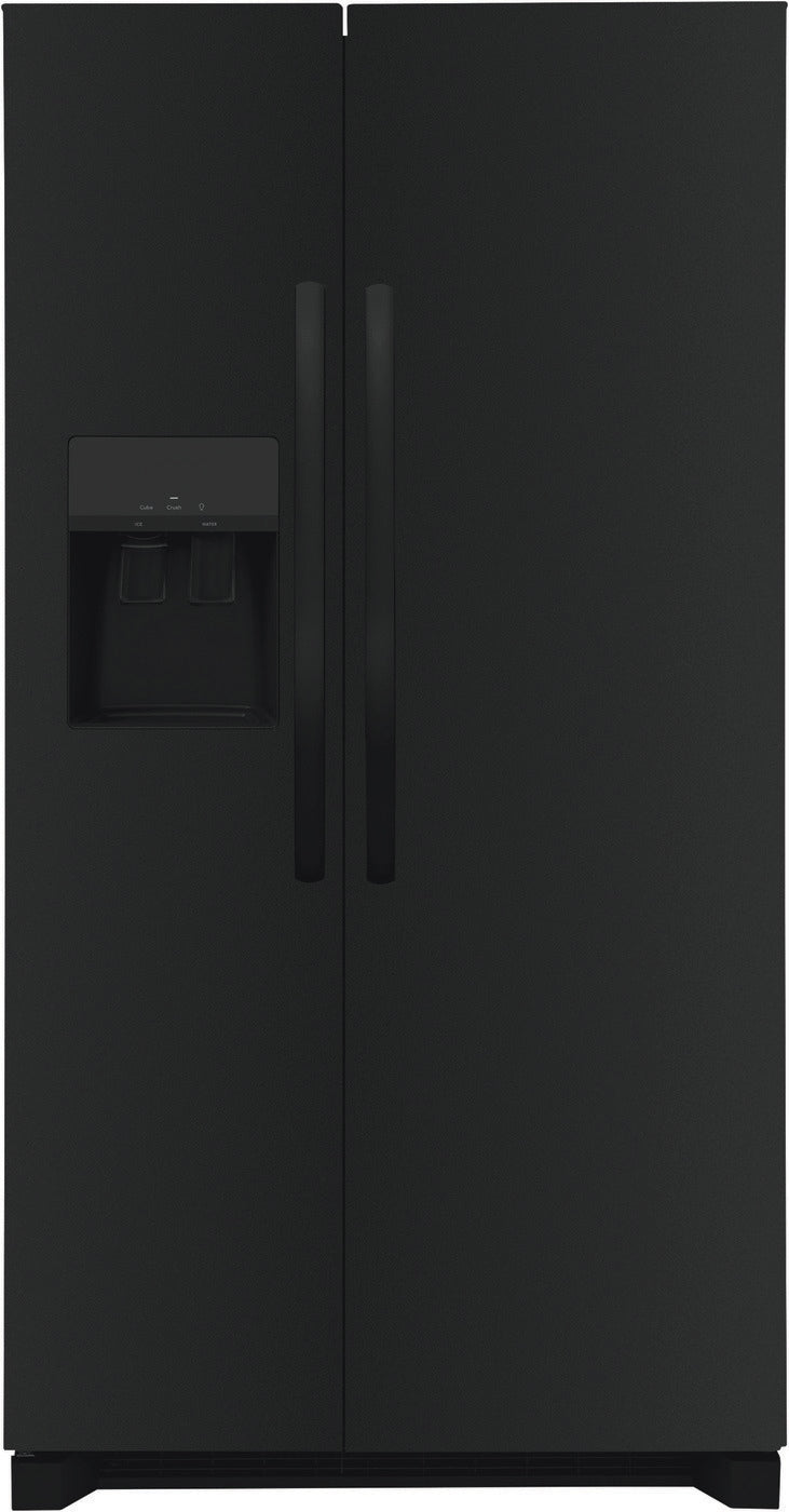 CROSLEY 25.6 Cubic Foot Side -By-Side Refrigerator with LED Lighting
Crushed/Cubed Ice Dispenser
Door Alarm
Adjustable Glass Shelving
Color: Stainless Steel