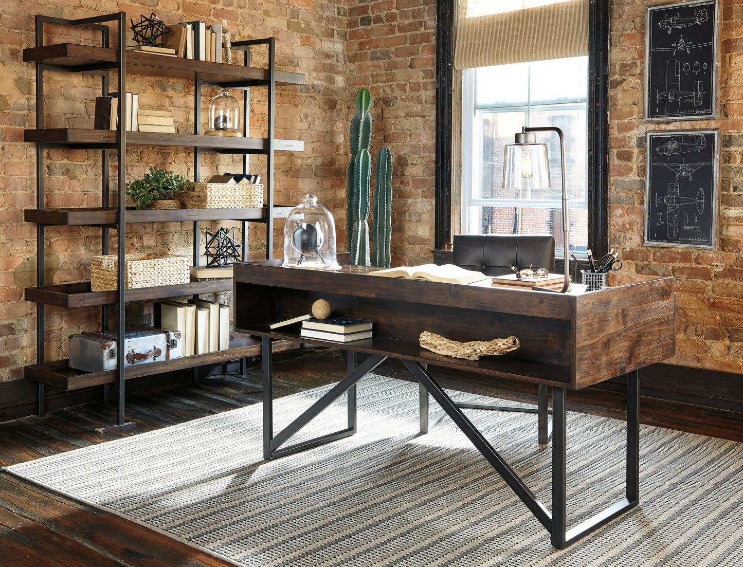 Starmore Office Desk, Chair, and Bookcase