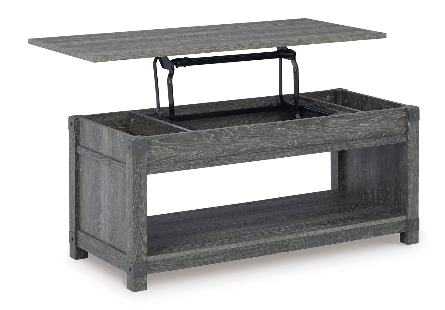 Freedan cocktail table with open lift top