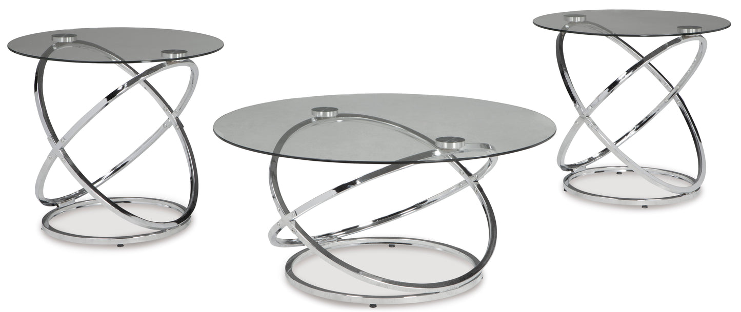 Hollynyx coffee table and two end tables set