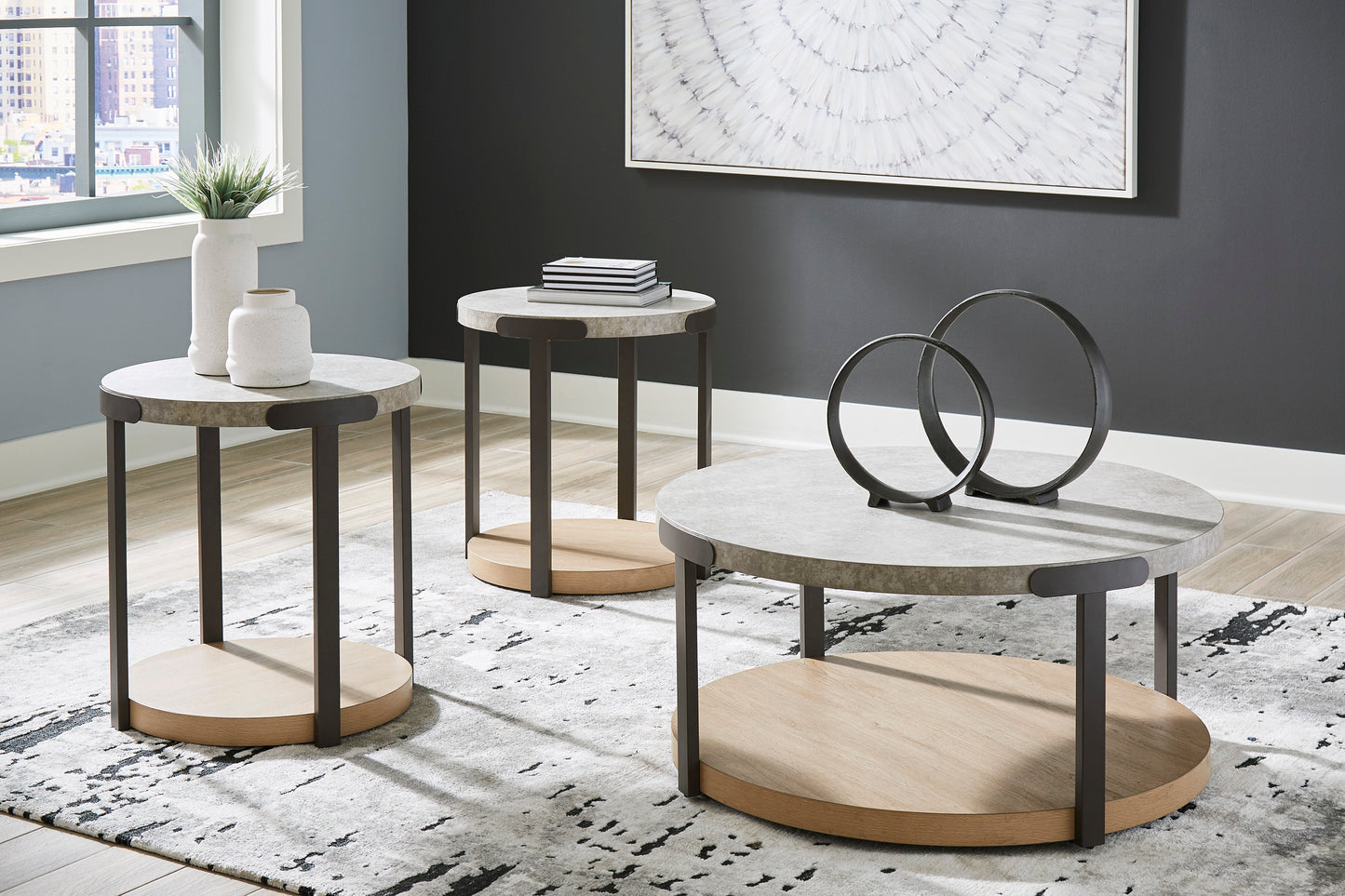 Darthurst coffee table and two end tables set