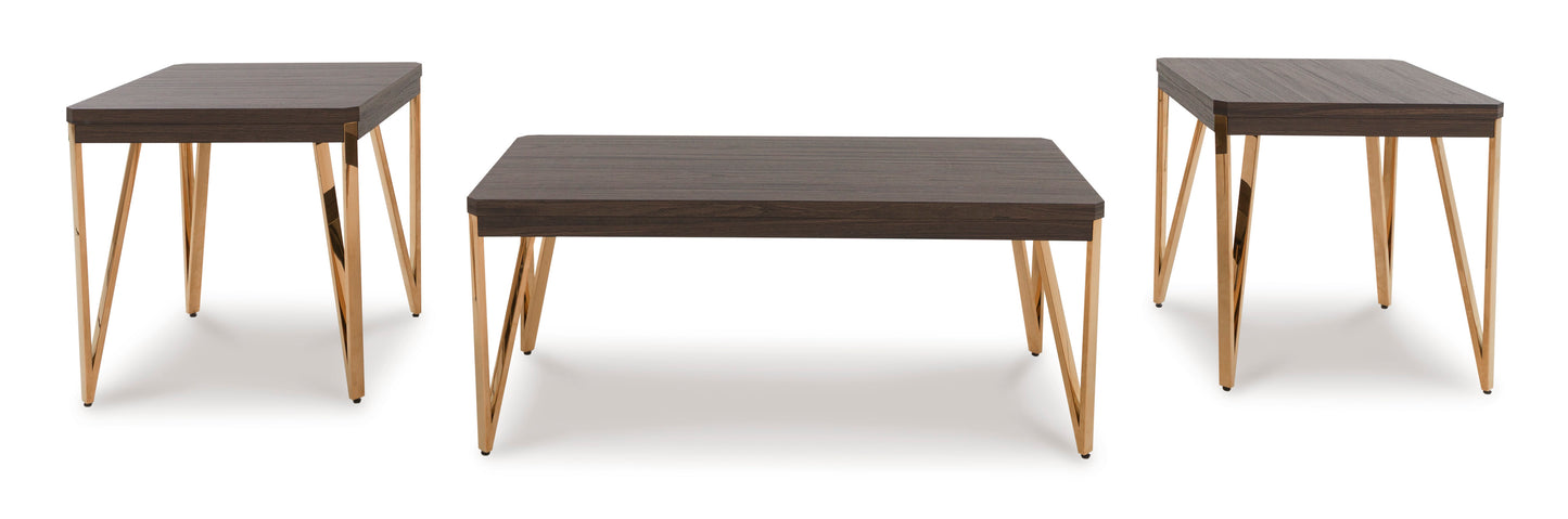 Bandyn coffee table and two end tables set