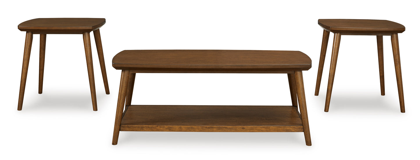 Lynncott Coffee Table and Two End Tables Set