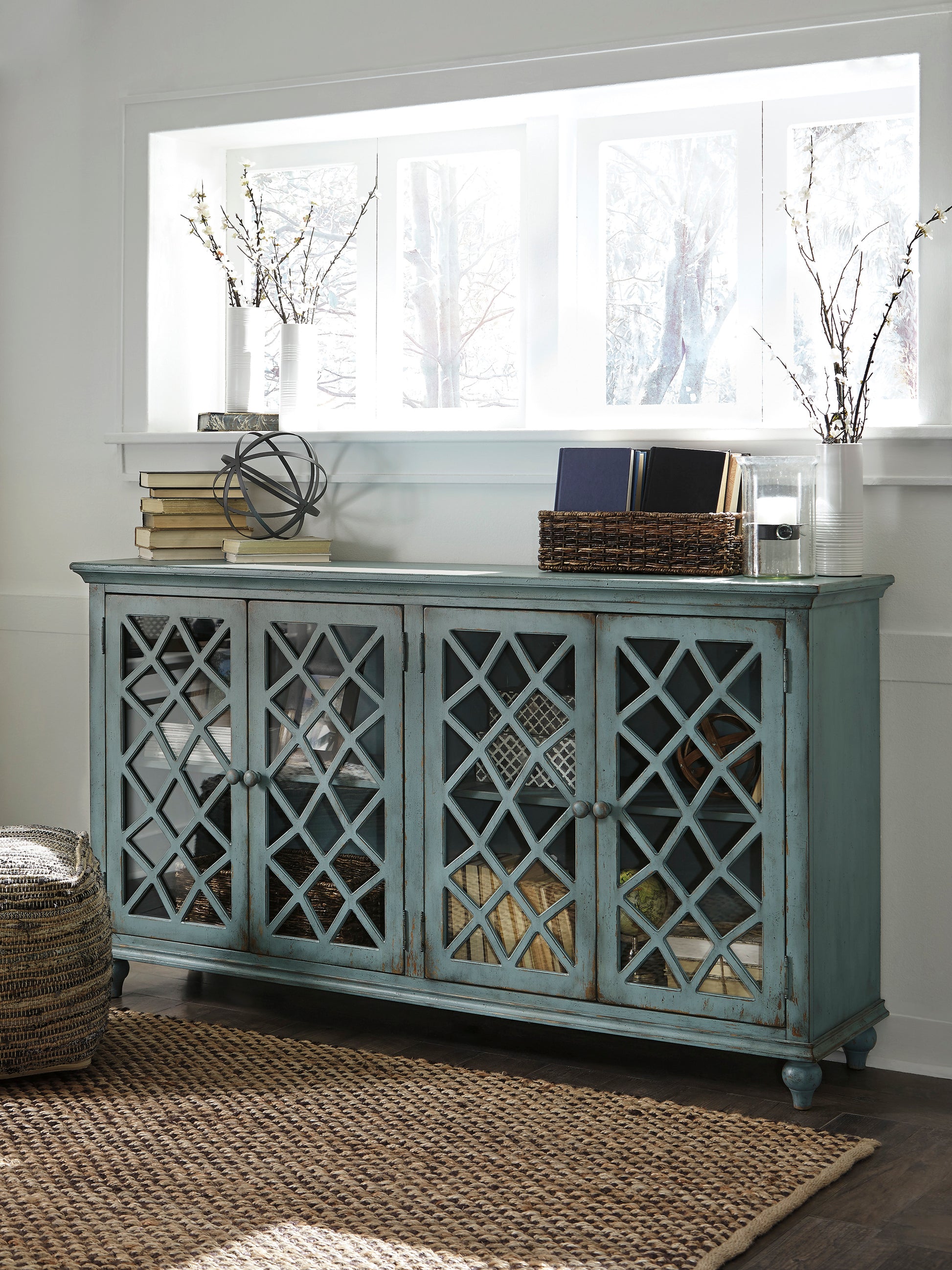 Mirimyn Accent Cabinet Blue
