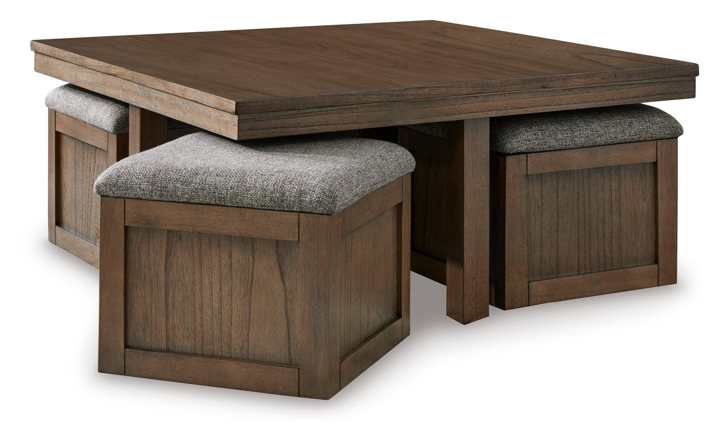 Boardernest coffee table with 4 stools