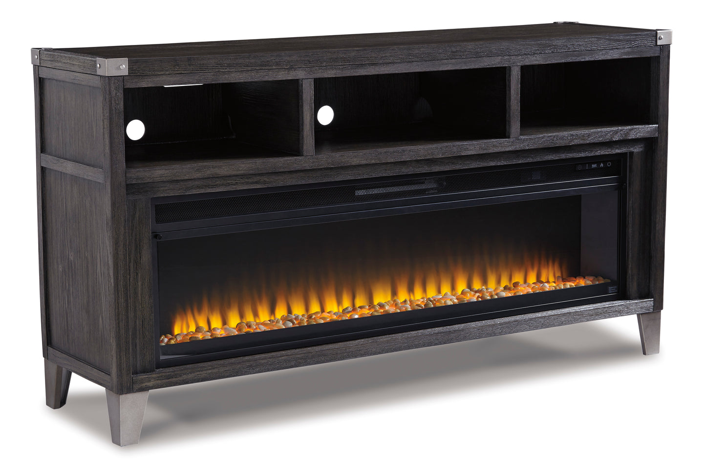 Todoe TV Stand with Fireplace